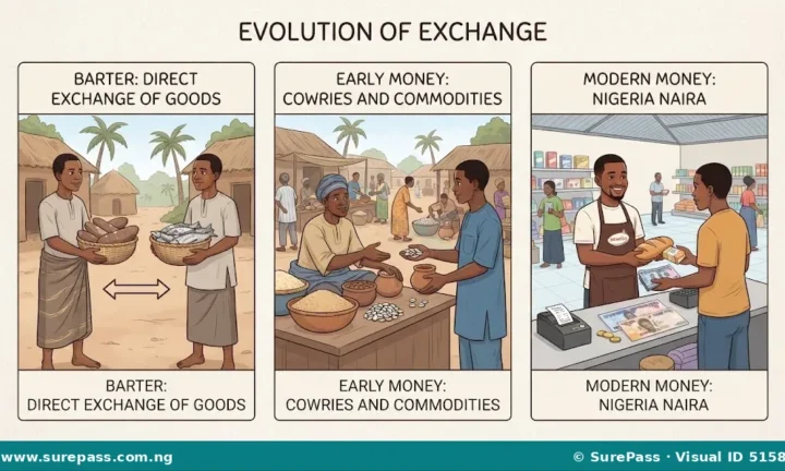 Meaning, Origin, Types and Uses of Money for JSS 1
