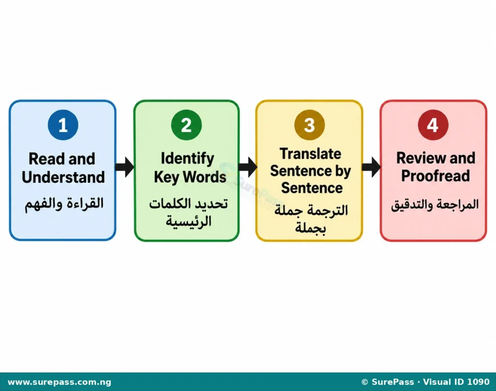 Diagram showing the structure of a personal letter with labels for address, date, salutation, body, closing, and sender's name in Arabic.