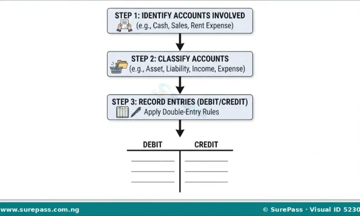 Meaning, Accounts and Rules of Double Entry Book-keeping for JSS 1