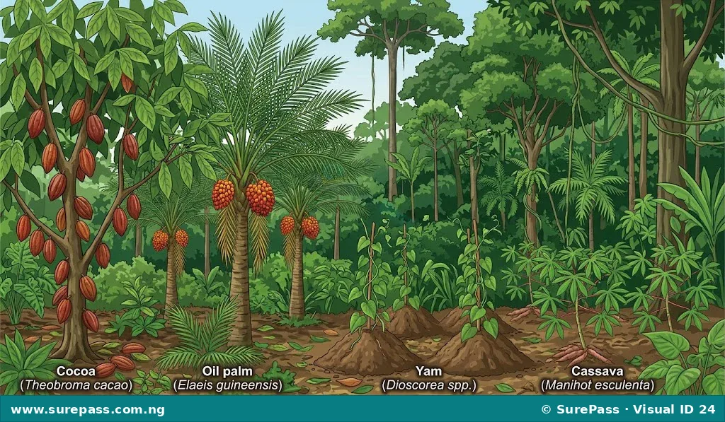 Ecological Zones and Agricultural Production in Nigeria for SS 1