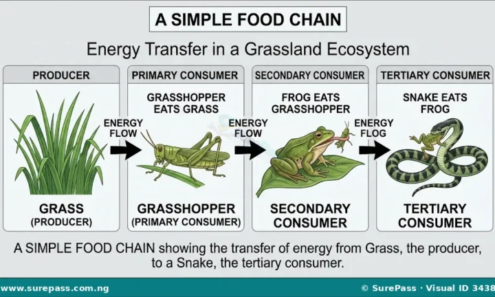 Food Chains, Food Webs, Trophic Levels and Energy Flow for SS 1