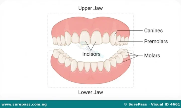 Types of Teeth, Their Positions and Functions for Primary 4
