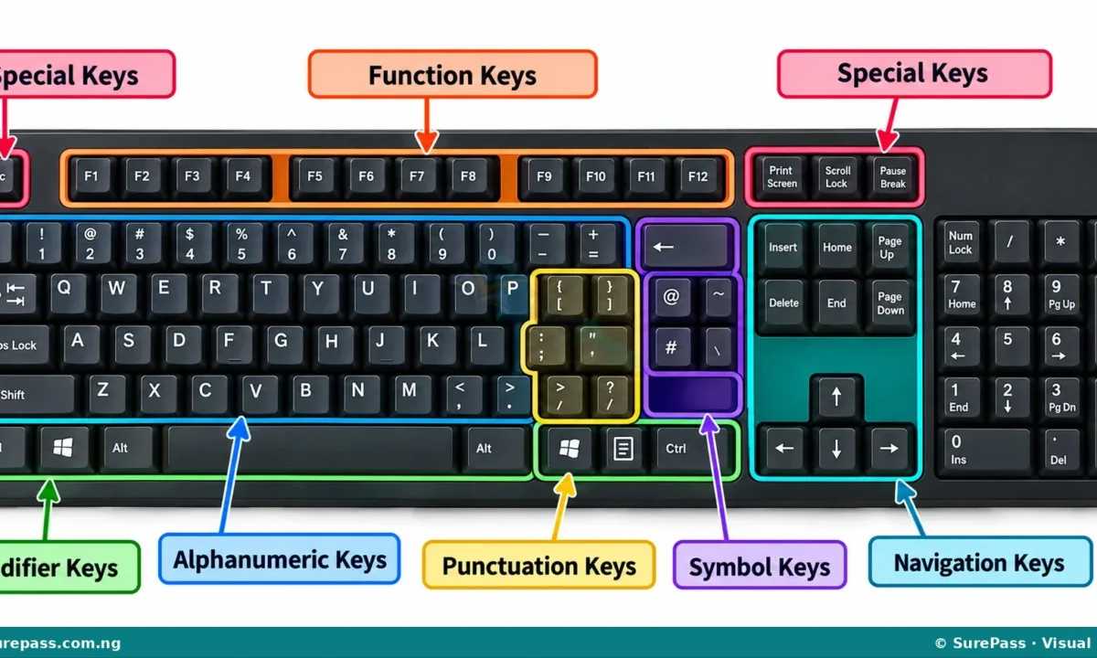 Keyboard Keys and Other Input Devices for Primary 4