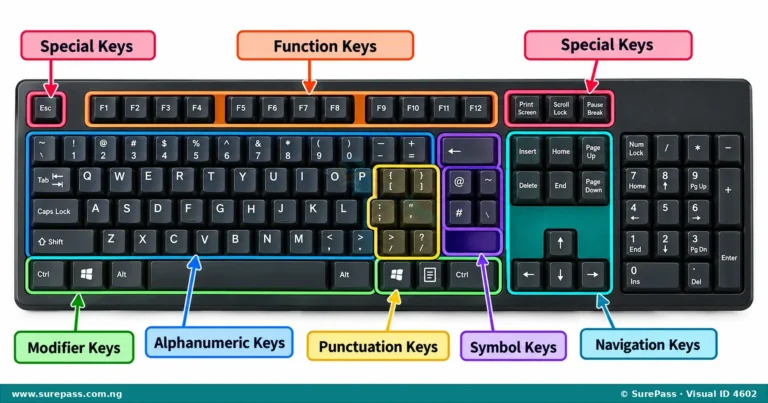 Keyboard Keys and Other Input Devices for Primary 4