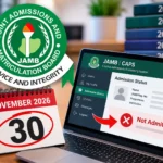 JAMB’s Final Warning: 2021–2025 Admission Offers Will Turn to ‘Not Admitted’ After November 30 — Check CAPS Now