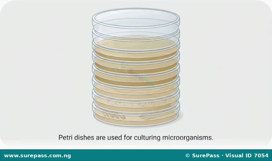 Stack of petri dishes.