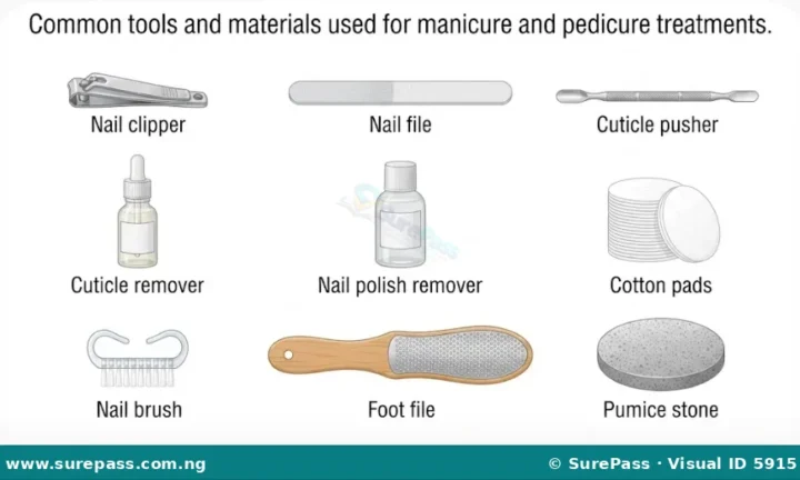 Meaning, Tools and Procedures for Manicure and Pedicure for JSS 1