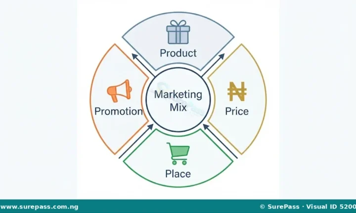 Meaning and Four Ps of the Marketing Mix for JSS 1