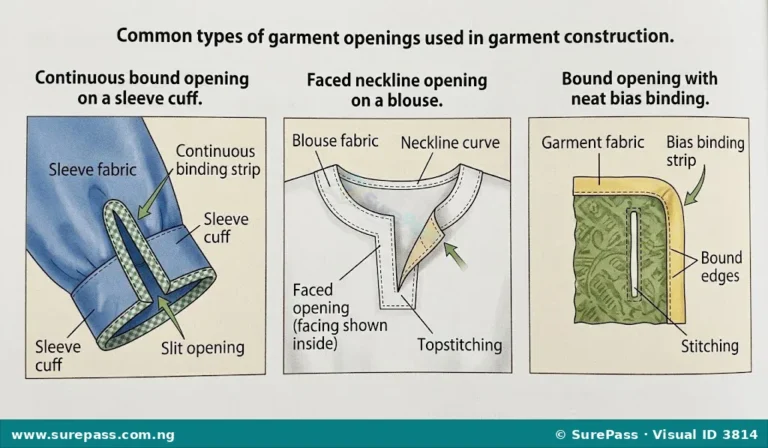 Garment Openings, Fasteners, Functions and Selection for SS 1
