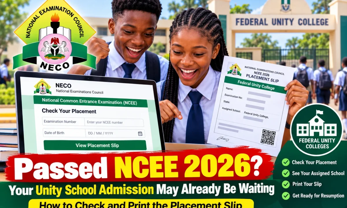 Passed NCEE 2026? Your Unity School Admission May Already Be Waiting — How to Check and Print the Placement Slip