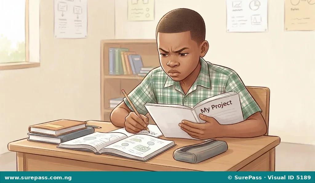 A student deeply focused on studying at a desk, showing devotion to duty.