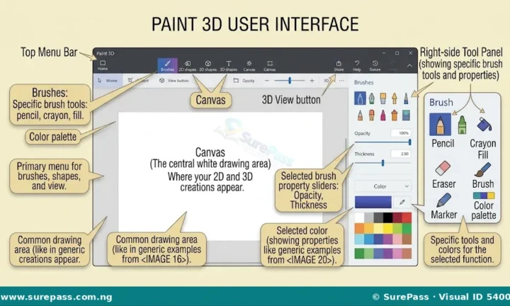 Meaning, Uses and Tools of 3D Modelling with Paint 3D for JSS 1