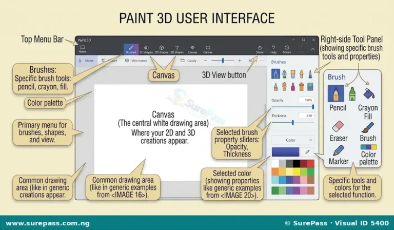Meaning, Uses and Tools of 3D Modelling with Paint 3D for JSS 1