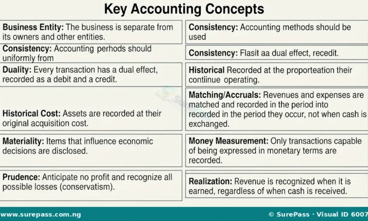 Meaning and Forms of Accounting Concepts for SS 1