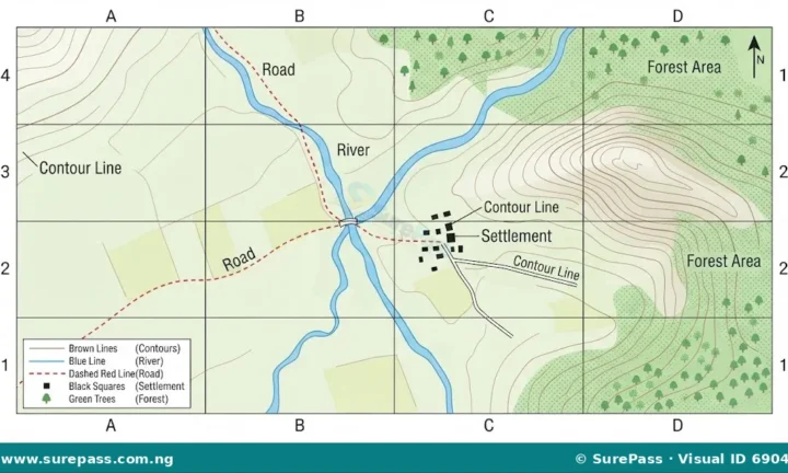 Topographical Maps, Scale, Direction and Map Symbols for SS 1