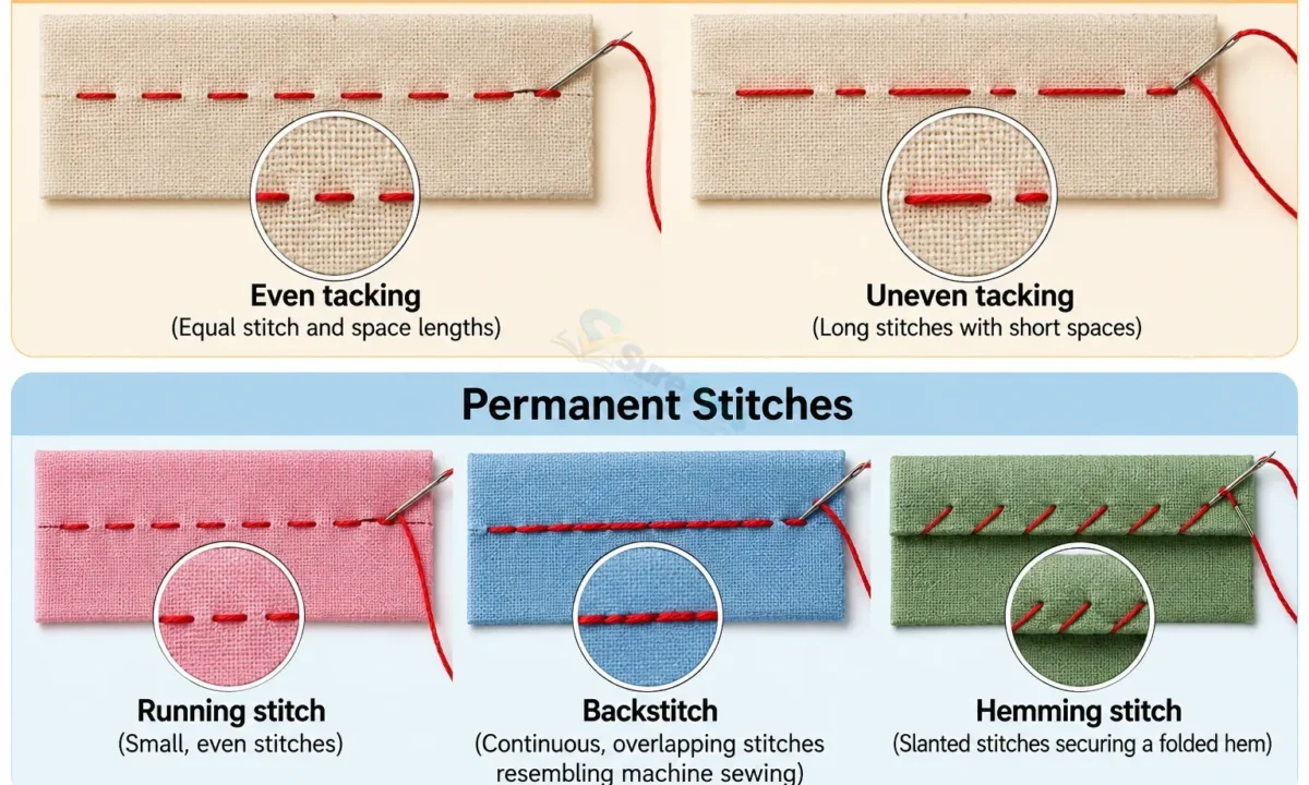Basic Sewing Techniques and Their Uses for JSS 1