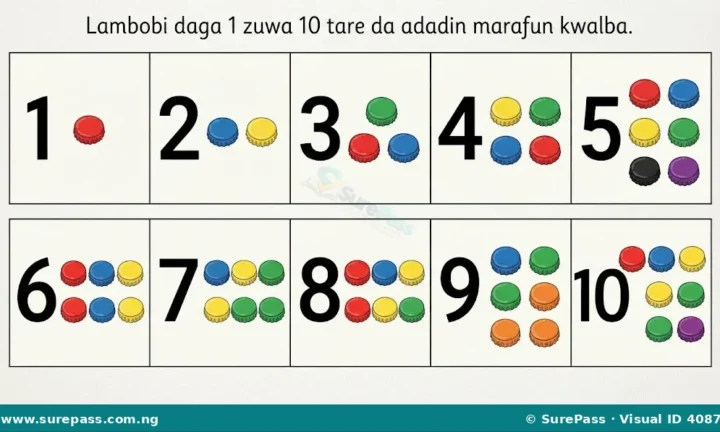 Ƙidaya da Rubuta Lambobi 1–50 for Primary 1