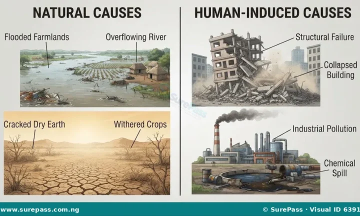 Meaning, Types, Causes and Effects of Disasters for SS 1