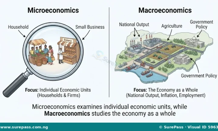 Meaning, Branches and Basic Concepts of Economics for SS 1