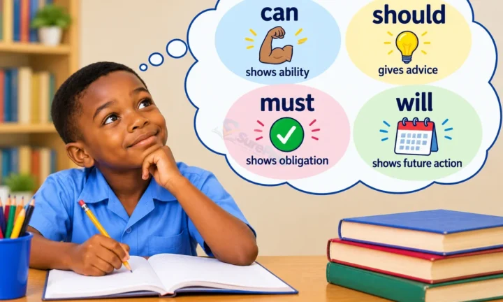 Listening and Speaking: Conversations and dialogues using appropriate modal auxiliaries for Primary 4