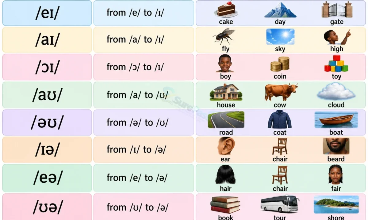 Listening and Speaking: Diphthongs and Their Pronunciation for SS 1