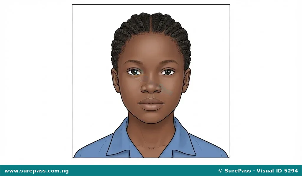 A portrait drawing of a young person's face.