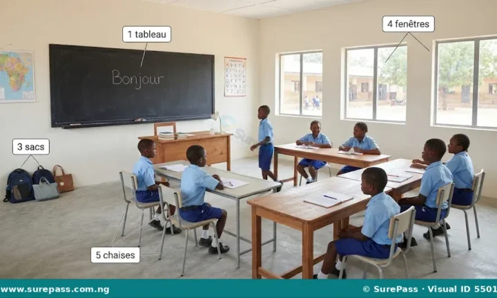 L’alphabet français et les nombres de 0 à 100 for JSS 1