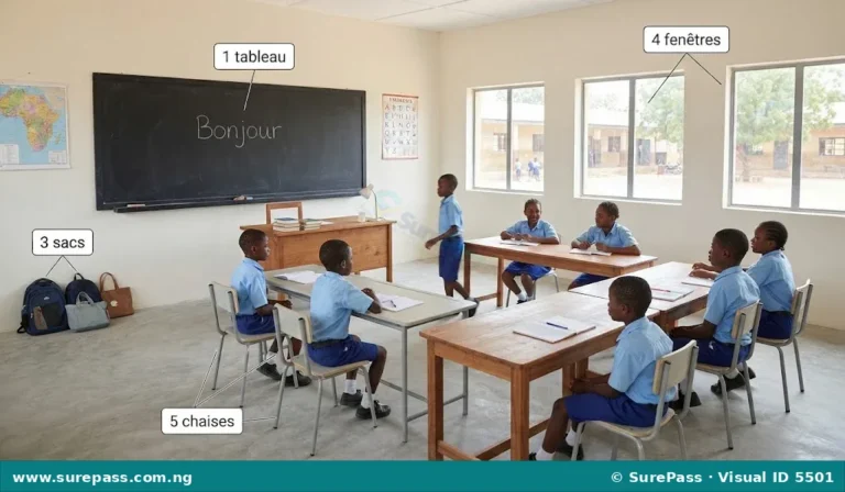 L’alphabet français et les nombres de 0 à 100 for JSS 1