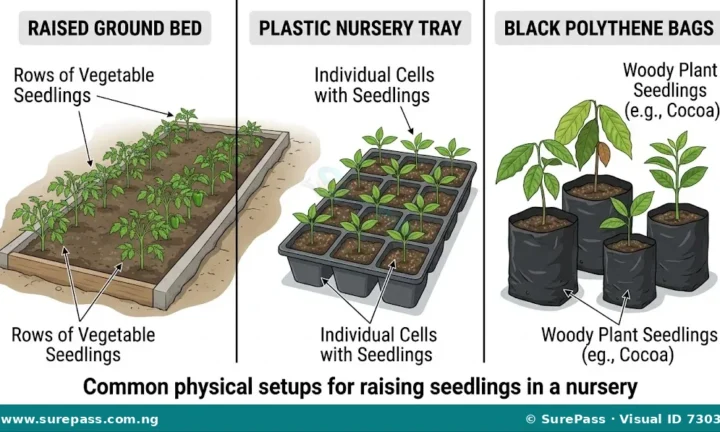 Nursery Types, Construction and Nursery Management for SS 1