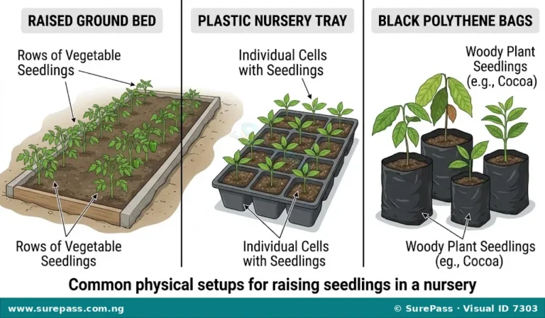 Nursery Types, Construction and Nursery Management for SS 1