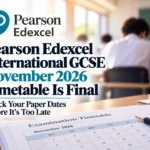 Pearson Edexcel International GCSE November 2026 Timetable Is Final — Check Your Paper Dates Before It’s Too Late
