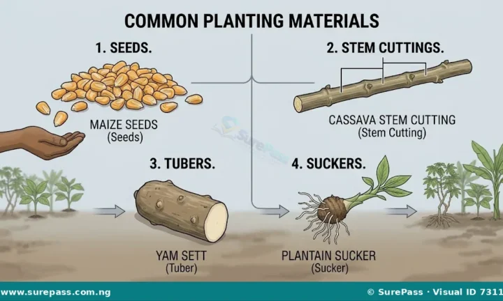 Planting Materials, Tools and Planting Methods for SS 1