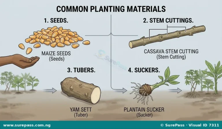 Planting Materials, Tools and Planting Methods for SS 1