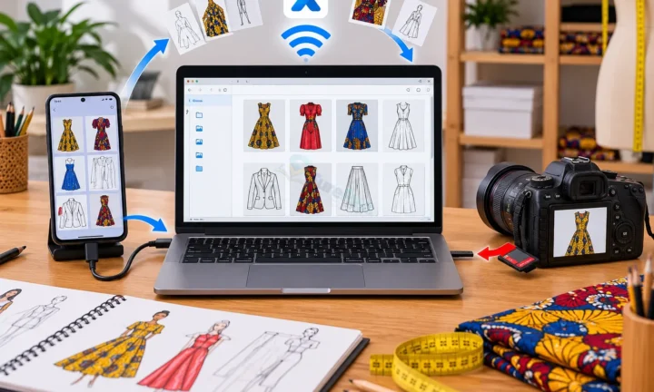 Organising and Uploading Fashion Work to a Digital Portfolio for JSS 1