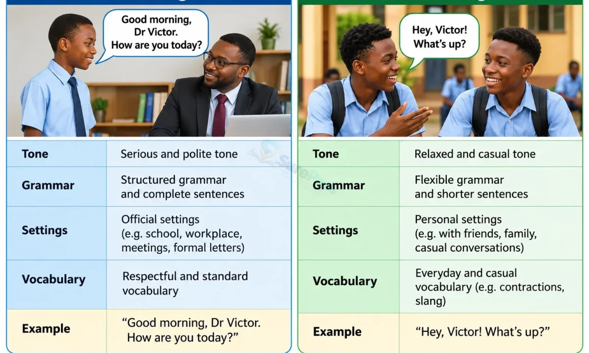 Vocabulary Development: Meaning, Types and Uses of Registers for SS 1