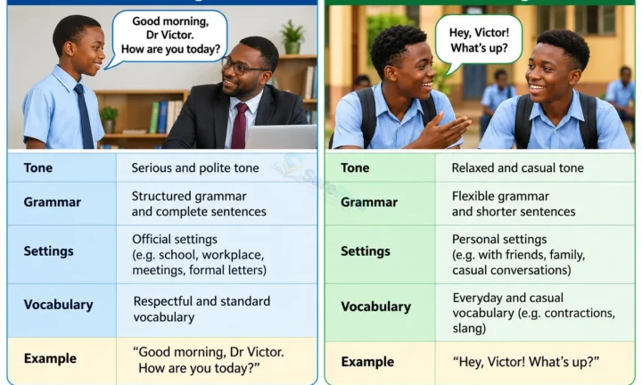Vocabulary Development: Meaning, Types and Uses of Registers for SS 1