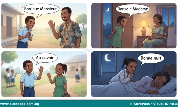 Saluer et se présenter en français for Primary 4