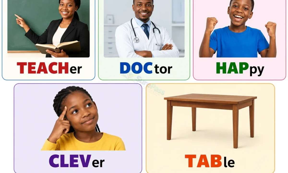 Listening and Speaking: Stress in Two- syllable Words for SS 1