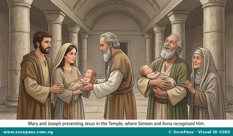 Presentation of Jesus in the Temple and the Prophecies of Simeon and Anna for JSS 1