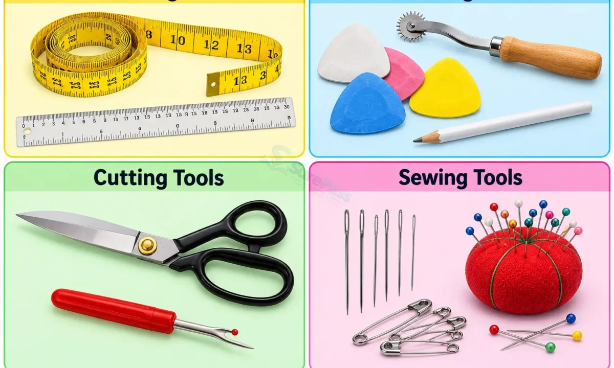 Sewing Tools, Equipment, Machines, Use and Care for SS 1