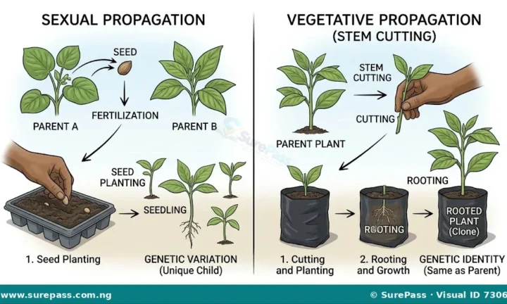 Vegetative Propagation by Cuttings, Budding, Grafting and Layering for SS 1